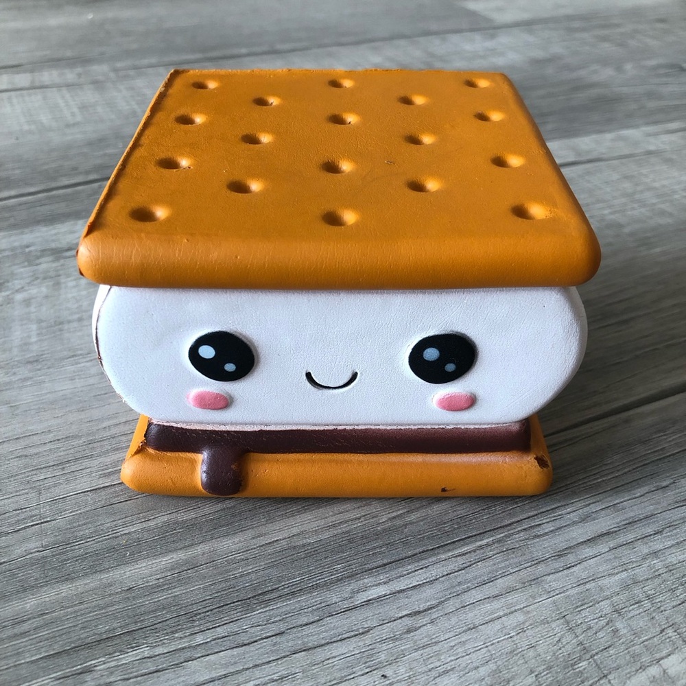 Cute Orange Kawaii S'mores Squishy Toy - Kids Toy